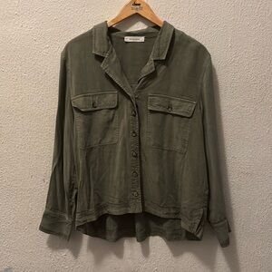Anine Bing Olive Green Army Shirt